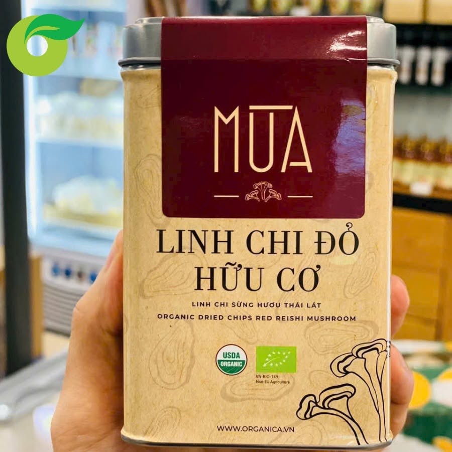 Nấm linh chi sừng hươu thái lát hữu cơ Mùa 40g