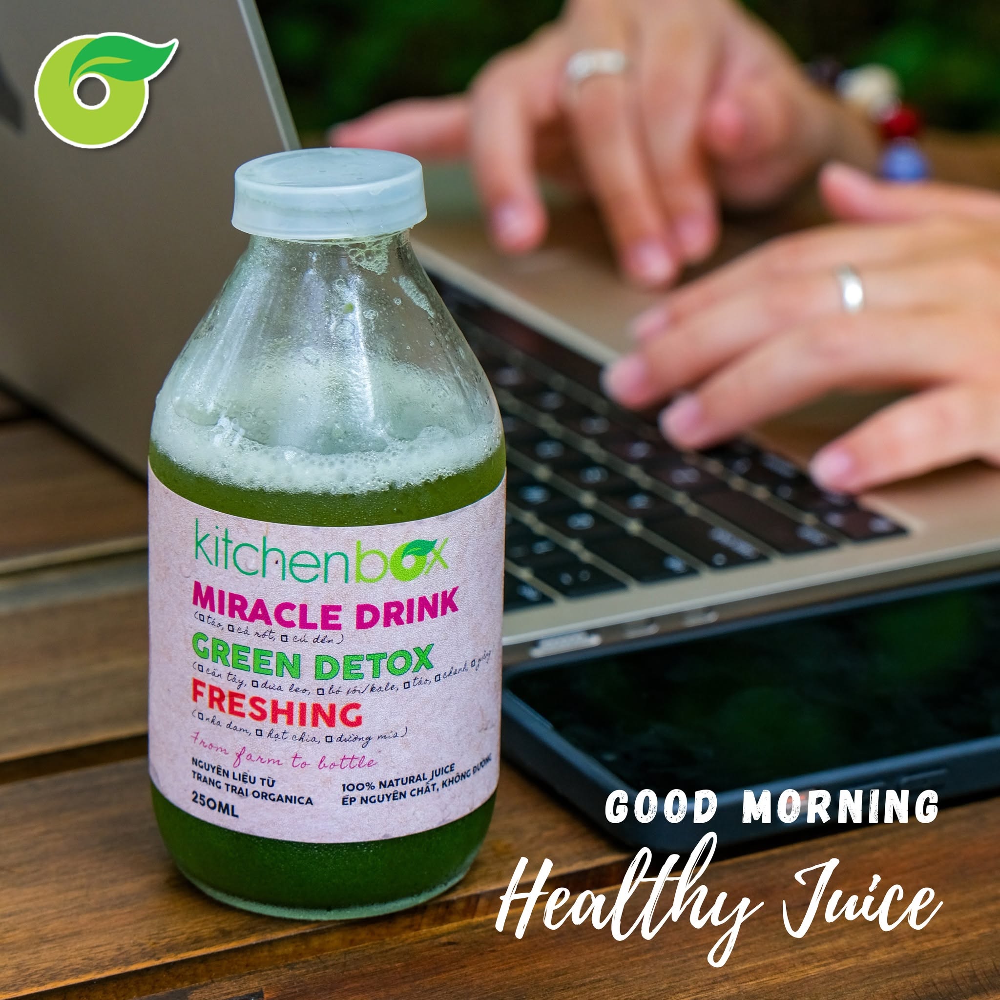 Nước ép xanh Okitchen 250ml