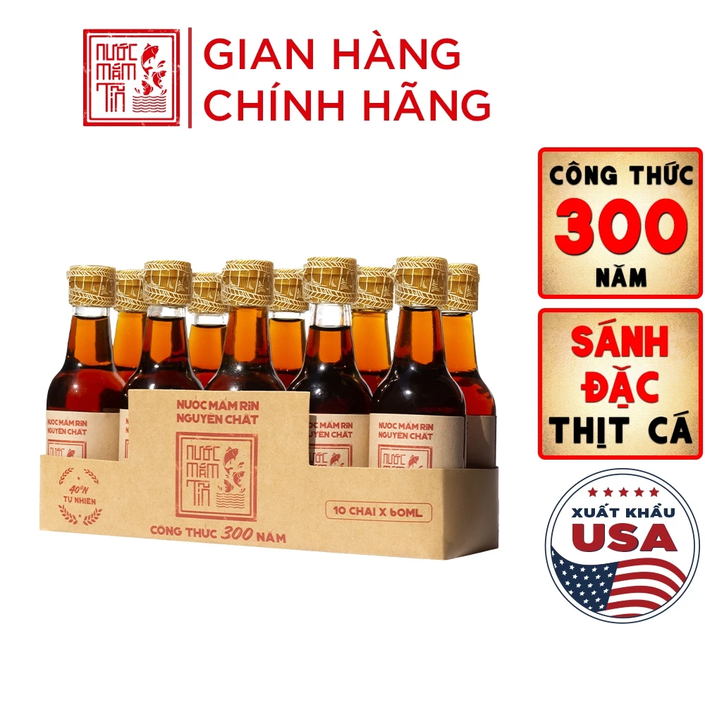 Nước mắm Tĩn 40N chai mini 60ml