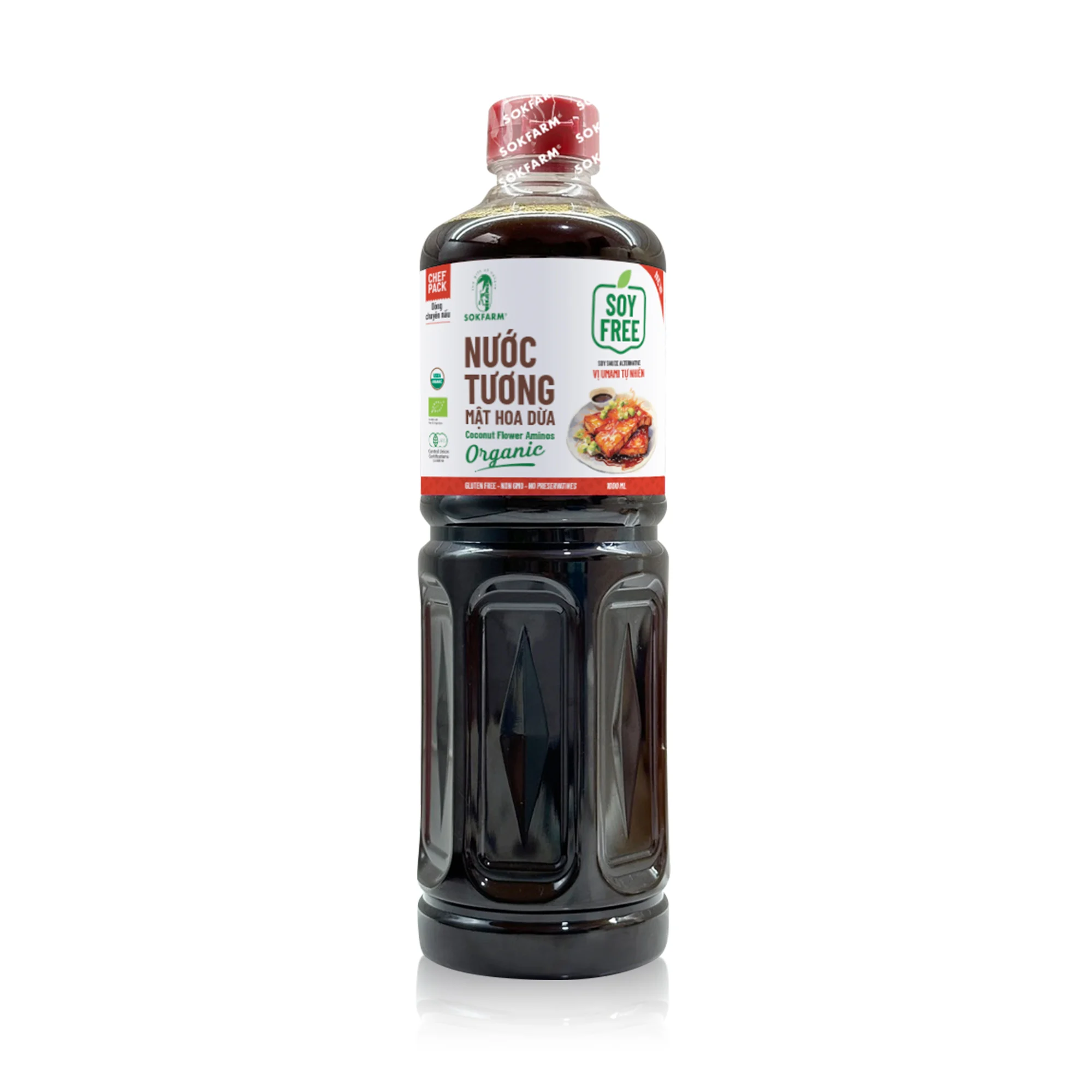 Nước tương mật hoa dừa Sokfarm 500ml ( dùng nấu)