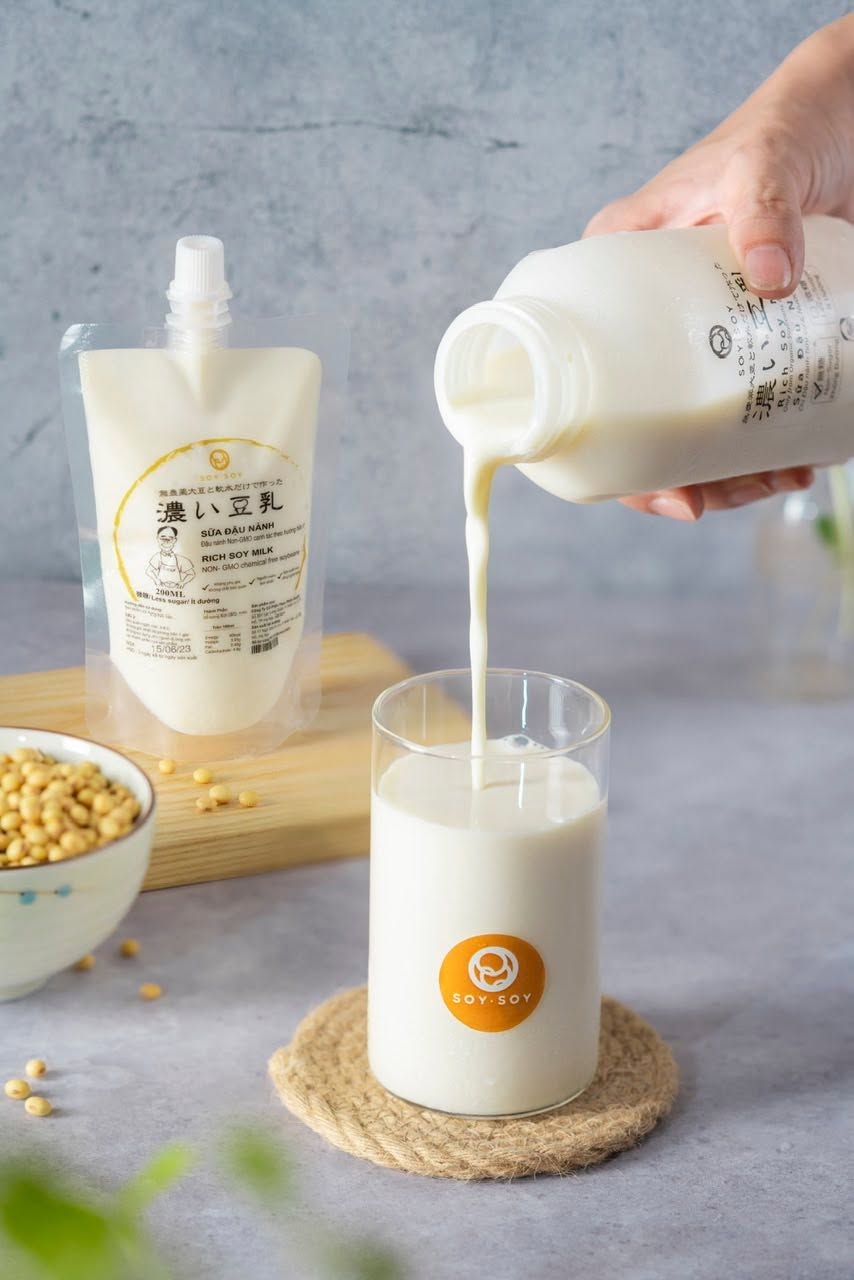 Sữa đậu nành ít đường soysoy 200ml/gói