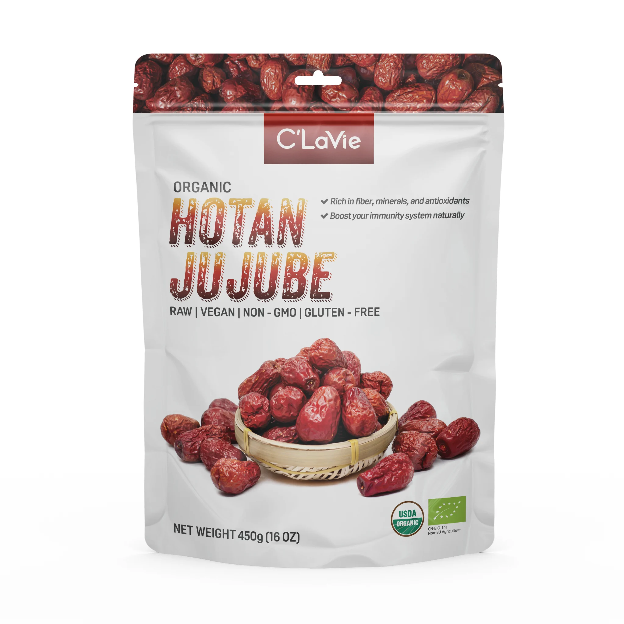 Táo đỏ Hotan hữu cơ C'LaVie 450g