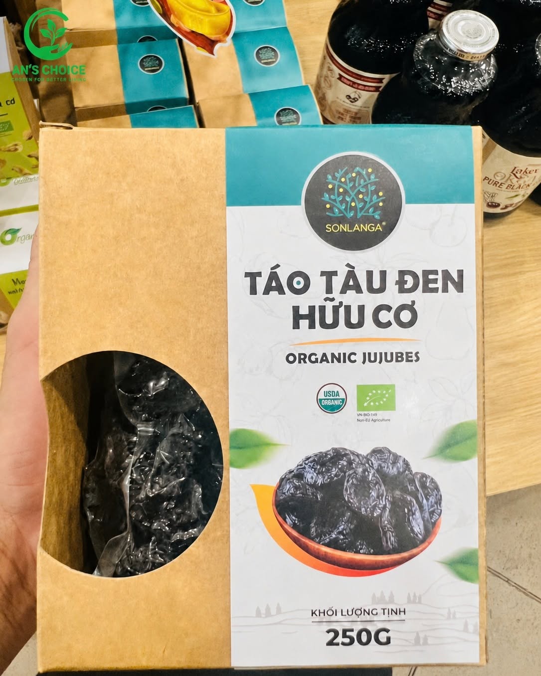 Táo tàu đen hữu cơ Sonlanga 250G