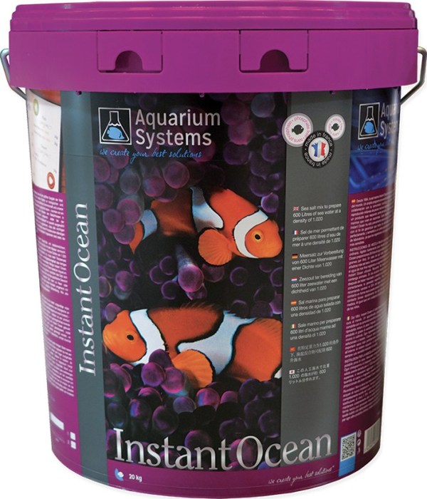 Muối Pháp Instant Ocean dùng cho bể nước mặn 20kg