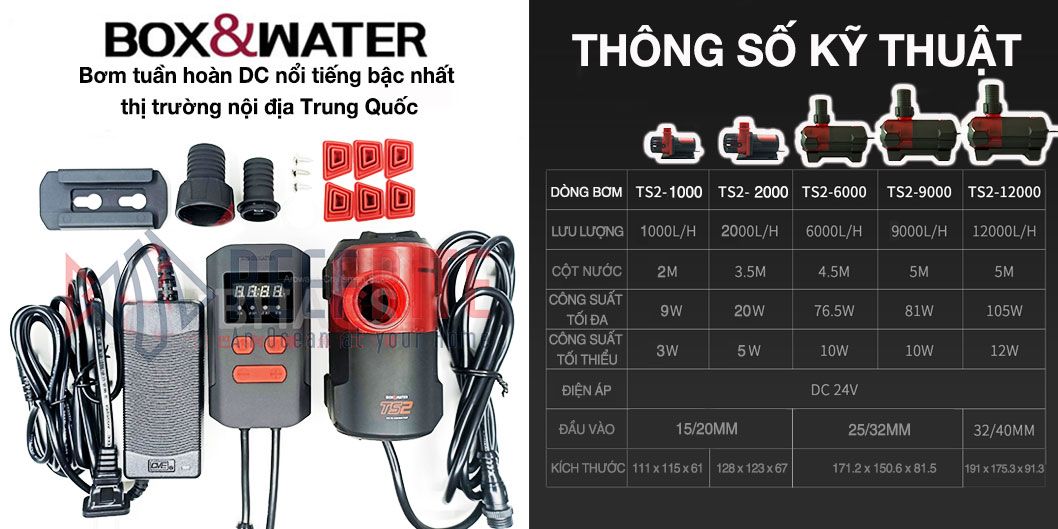 Bơm tuần hoàn cao cấp 6000L BOX&WATER - TS2-6000