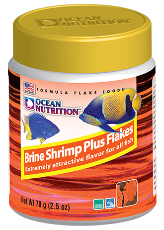 Thức ăn cho cá cảnh dạng lá Brine Shrimp Plus Ocean Nutrition chính hãng 70g