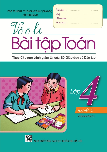 Vở Ô Li bài tập toán lớp 4 quyển 2