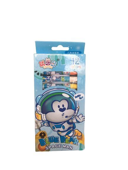 Bút sáp dầu Blue Bear Space Man 12 màu Yoyido