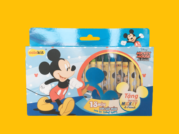 Bút sáp màu Mickey CR-C028/MI 18 màu