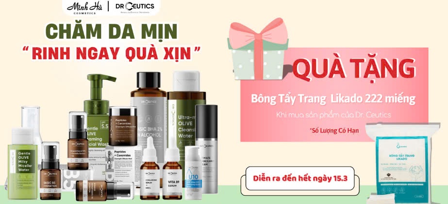 Deal hot đến từ nhà DrCeutics với số lượng quà tặng có hạn nhanh tay chốt đơn nha