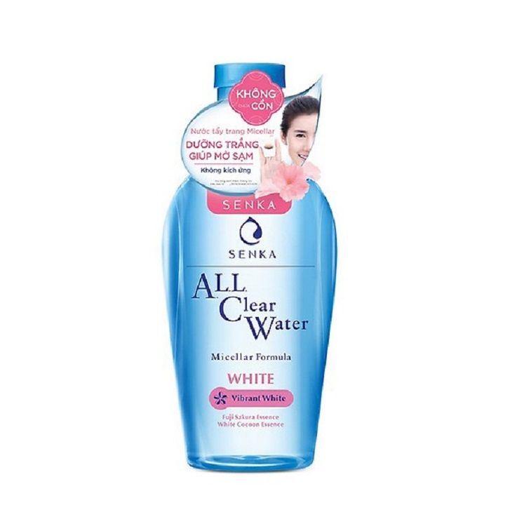 Nước tẩy trang Senka All Clear Water 230ml các loại nhẹ nhàng làm sạch lớp trang điểm không khô căng