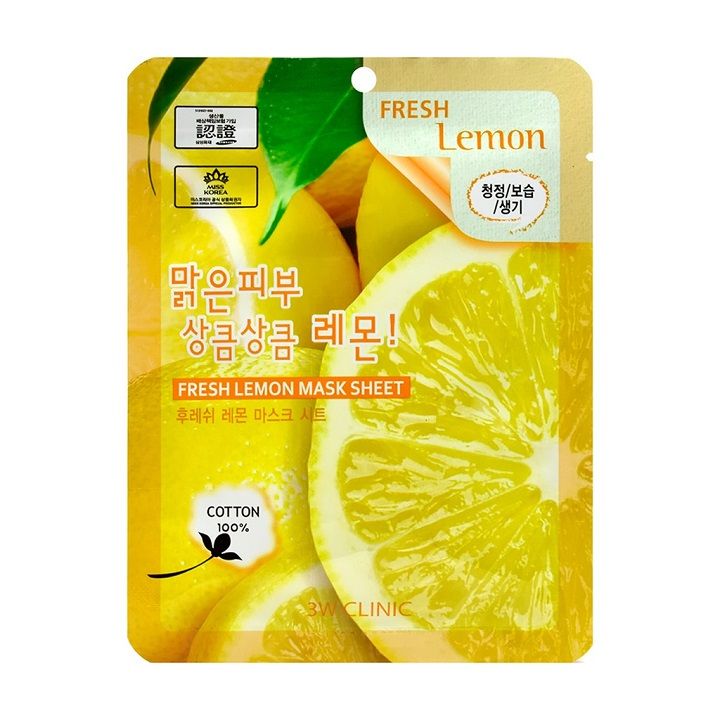 Mặt nạ giấy 3W Clinic Fresh Mask Sheet 23ml cung cấp độ ẩm dưỡng chất chuyên sâu