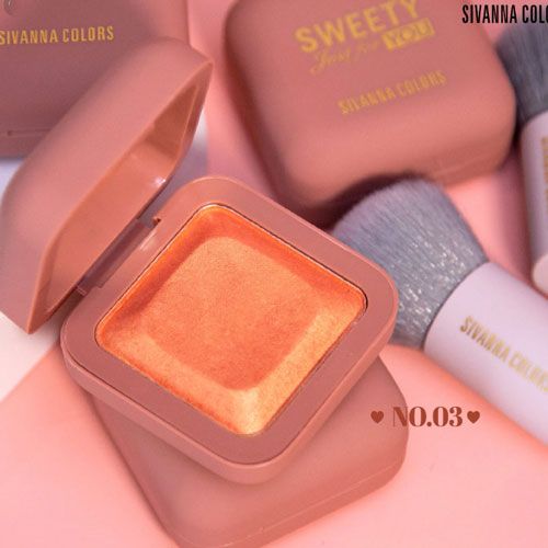 Phấn má hồng Sivanna Colors Sweety Just For You 5g lên màu chuẩn lâu trôi
