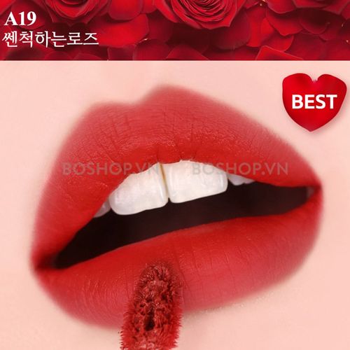 Son kem lì Black rouge AirFit Velvet 10g full version cho lớp môi mềm mịn