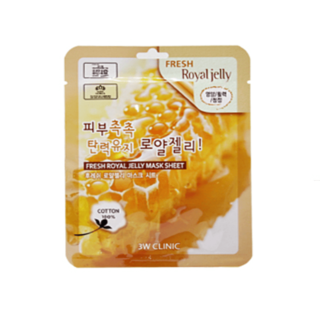Mặt nạ giấy 3W Clinic Fresh Mask Sheet 23ml cung cấp độ ẩm dưỡng chất chuyên sâu