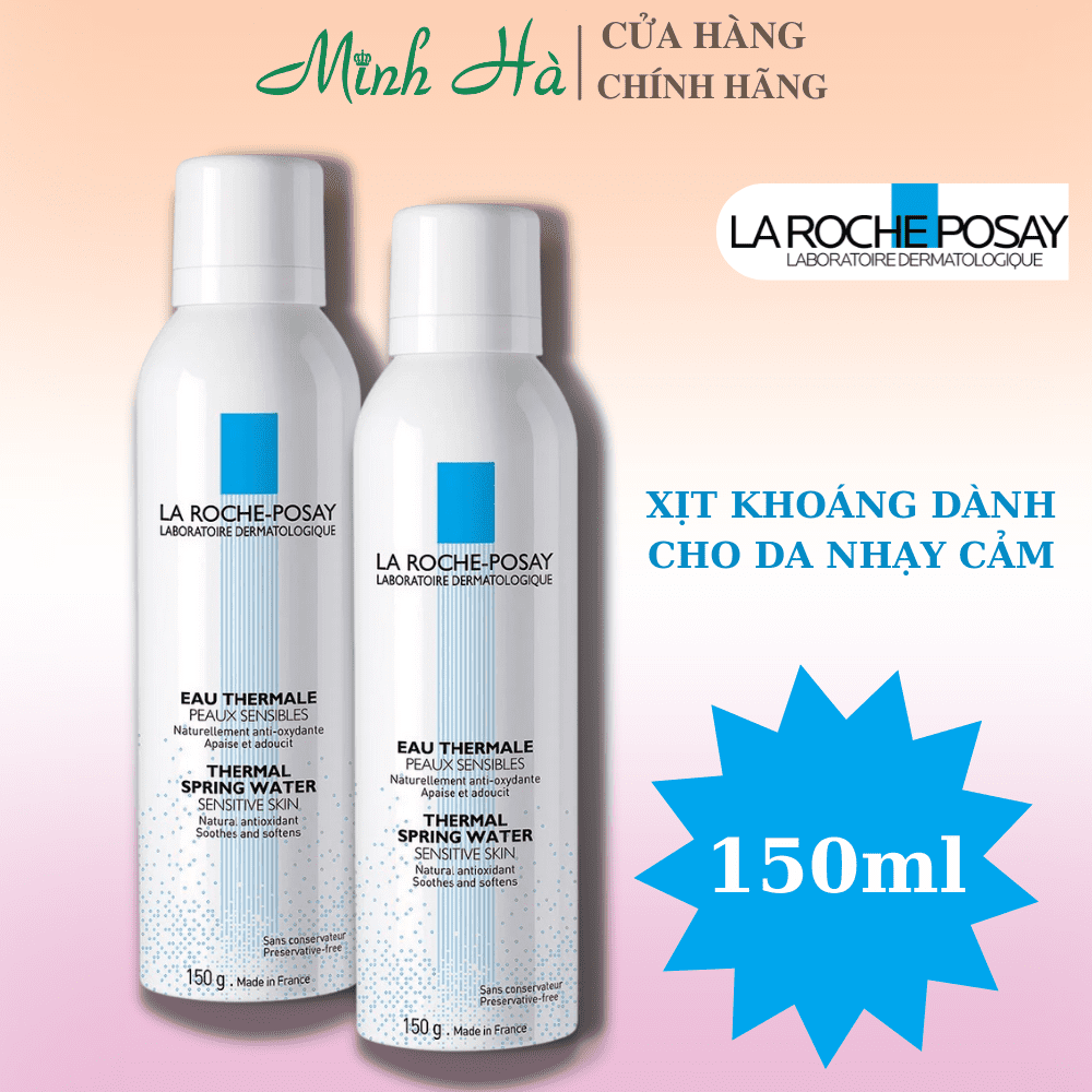 Xịt khoáng La Roche Posay Thermal Spring Water 50/300ml làm dịu da hỗ trợ giảm kích ứng
