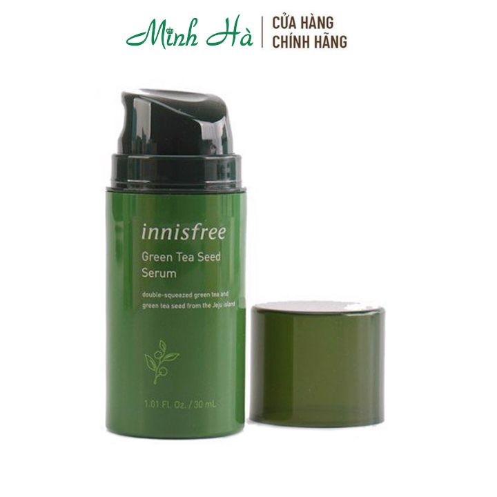 Serum trà xanh Innisfree Green Tea Seed Hyaluronic Serum 30ml tăng cường độ ẩm, hàng rào bảo vệ da, làm dịu da