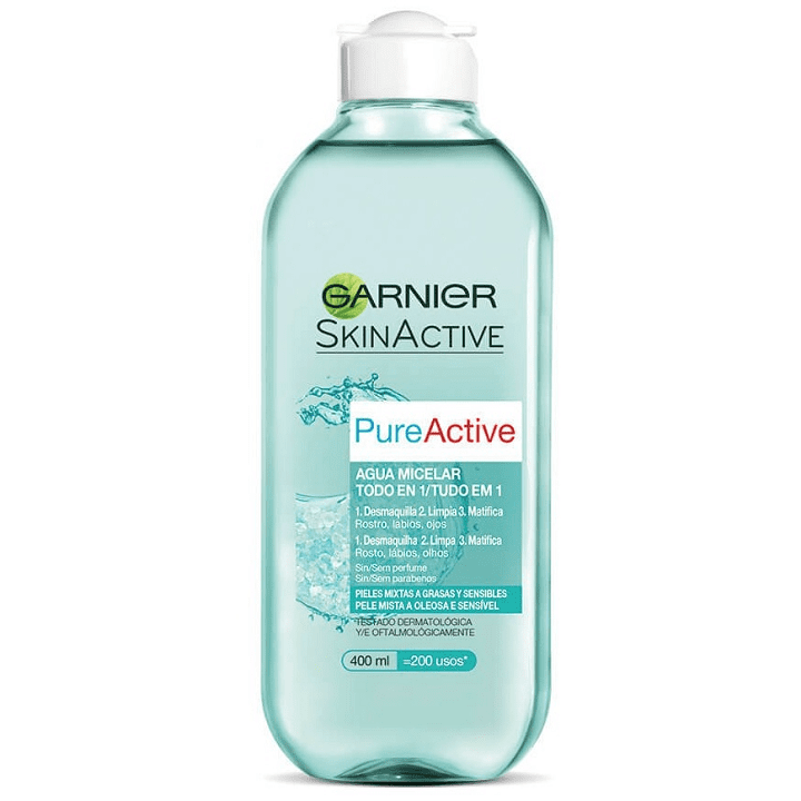 Tẩy trang Garnier Cleansing Water 400ml đủ màu vàng, hồng, xanh lá, xanh dương, đỏ giúp làm sach da dịu nhẹ