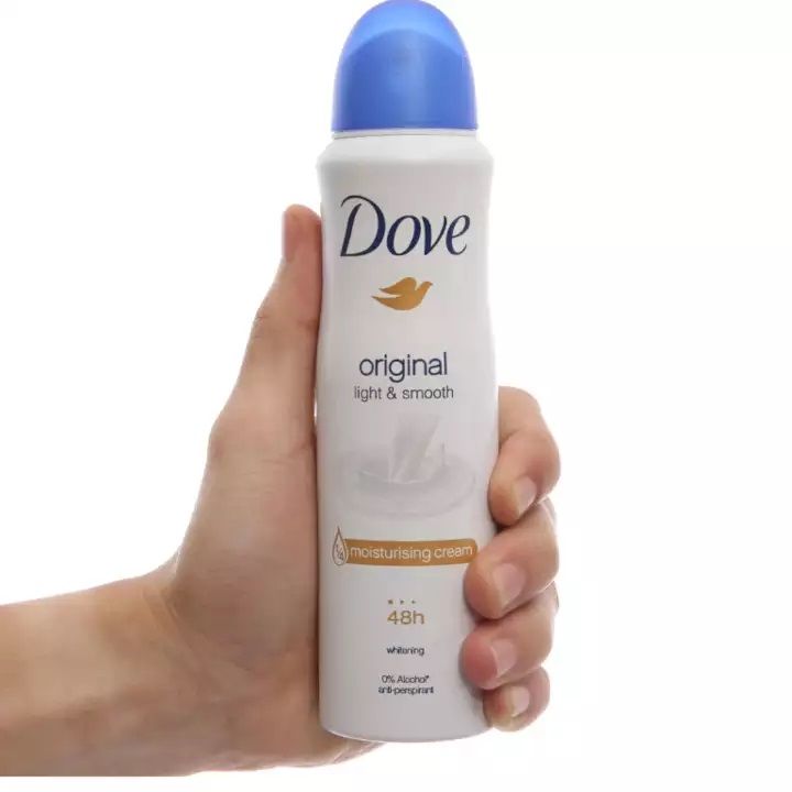 Xịt khử mùi Dove 150ml các loại khử mùi giúp làn da dưới cánh tay trắng mịn màng