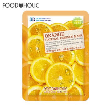 Mặt nạ giấy 3D Foodaholic Natural Essence Mask 20g vừa khít với khuôn mặt dưỡng ẩm căng da