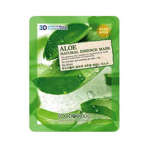Mặt nạ giấy 3D Foodaholic Natural Essence Mask 20g vừa khít với khuôn mặt dưỡng ẩm căng da