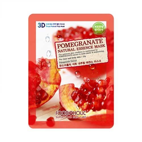Mặt nạ giấy 3D Foodaholic Natural Essence Mask 20g vừa khít với khuôn mặt dưỡng ẩm căng da