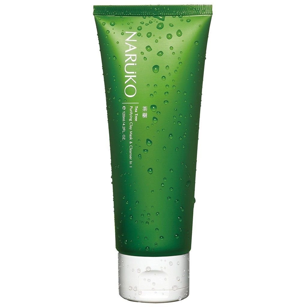 Sữa rửa mặt tràm trà Naruko Tea Tree Purifying Clay Mask & Cleanser 120g cho da dầu mụn làm sạch sâu, cân bằng dầu