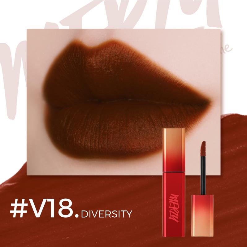 Son kem lì Merzy The First Velvet Tint Season 3- Red Edition 5g lên màu chuẩn lâu trôi