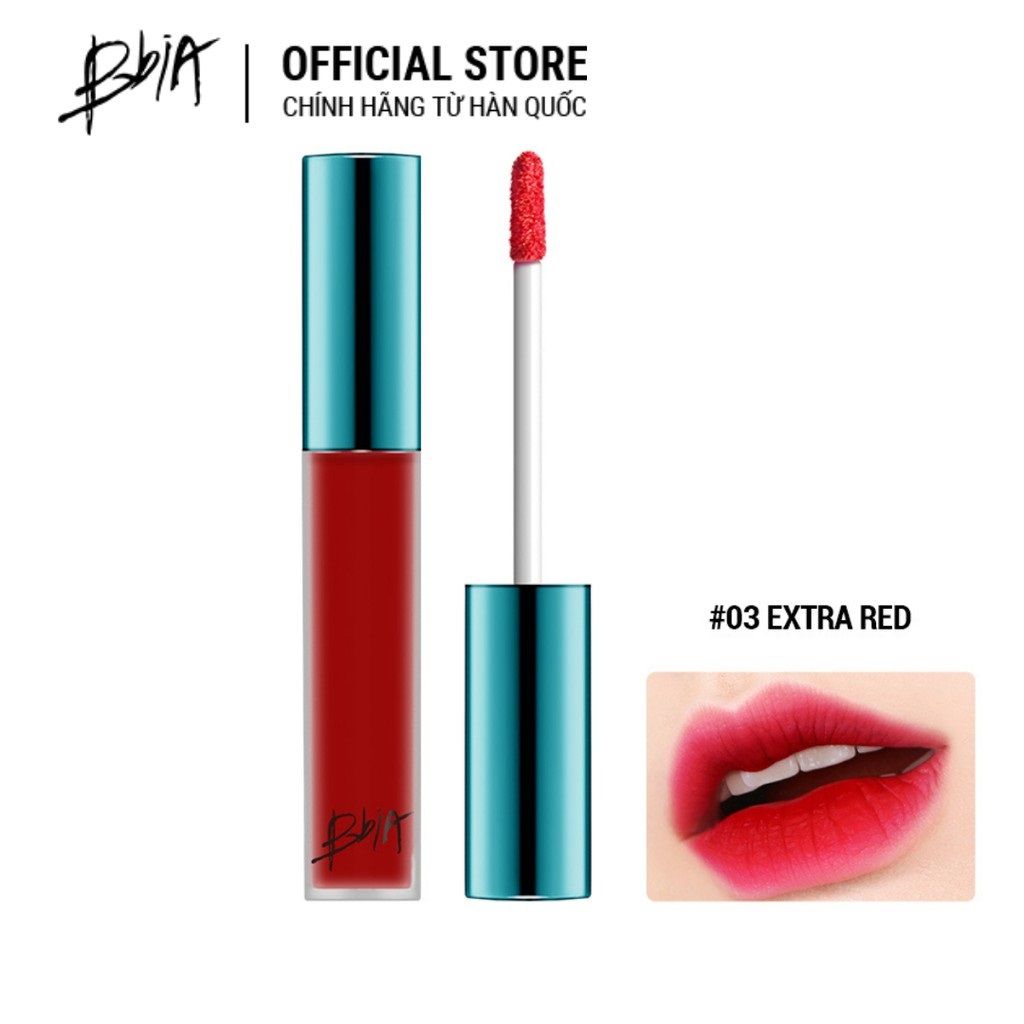 Son kem lì BBIA Last Velvet Lip Tint Version 1 5g lên môi mướt mịn bền màu