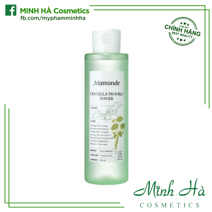 Nước hoa hồng Mamonde 250ml giúp dưỡng ẩm và cân bằng da