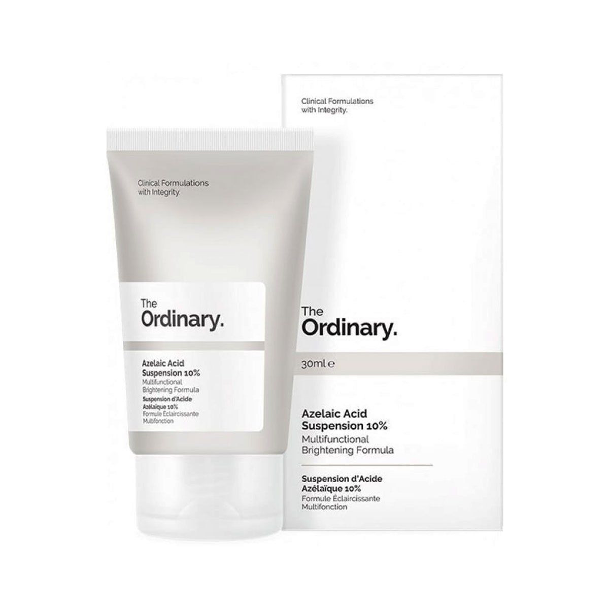 Kem dưỡng The Ordinary Azelaic Acid Suspension 10% 30ml giúp làm trắng sáng da, giảm vết thâm nám, tàn nhang và đốm nâu