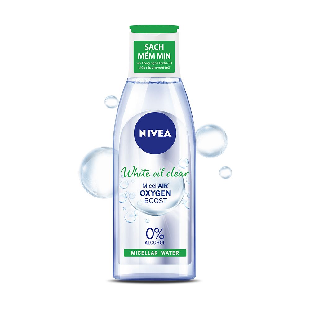 Nước tẩy trang Nivea MicellAIR Oxygen Boost 200ml giúp làm sạch sâu bề mặt da