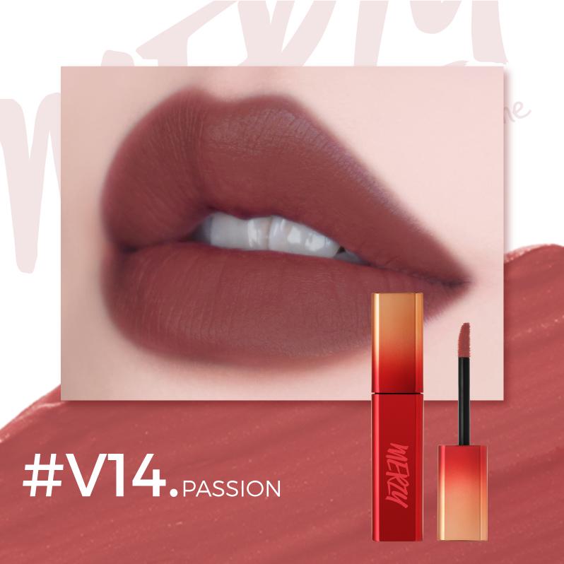 Son kem lì Merzy The First Velvet Tint Season 3- Red Edition 5g lên màu chuẩn lâu trôi