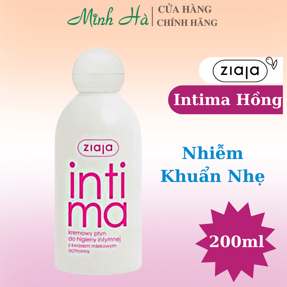 Dung dịch vệ sinh phụ nữ Intima 200/500ml làm sạch, kháng khuẩn, duy trì pH sinh lý tự nhiên