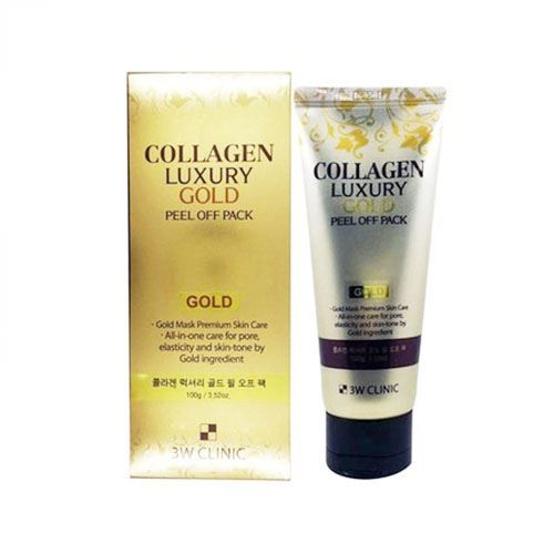 Mặt nạ vàng 3W Clinic Collagen Luxury Gold Peel Off Pack 100g chống lão hóa và làm trắng da