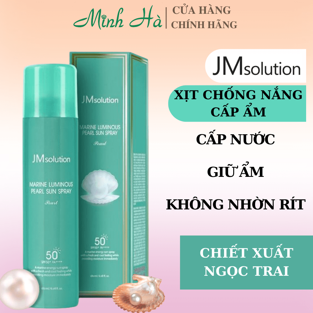 Xịt chống nắng JMSolution SPF 50+ 180ml cấp ẩm, trắng da