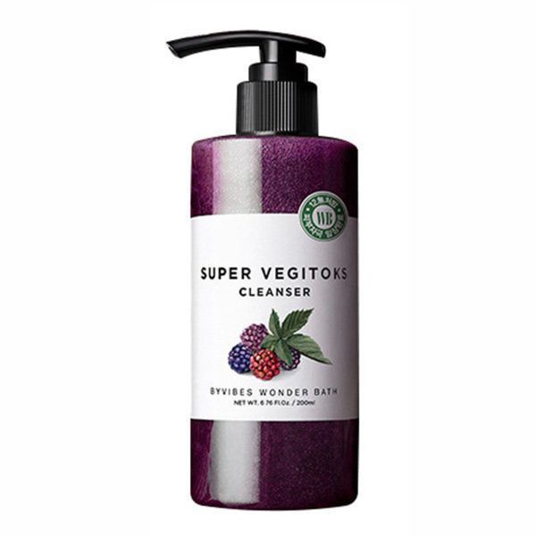 Sữa rửa mặt rau củ Super Vegitoks Cleanser 300ml làm sạch dịu nhẹ