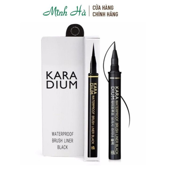 Kẻ mắt nước Karadium Waterproof Brush Liner Black 0.55g tạo chiều sâu cho đôi mắt