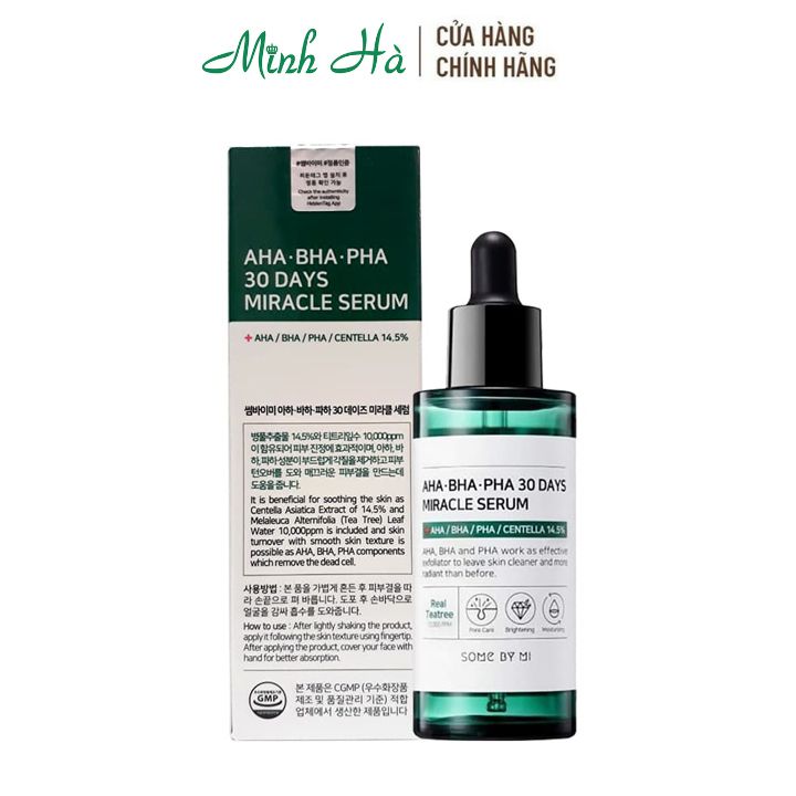 Serum Some By Mi AHA-BHA-PHA 30 Days Miracle Serum 50ml giảm mụn làm dịu da