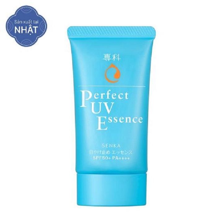 Gel sữa chống nắng Senka Perfect UV SPF 50+ PA++++ 80ml thấm nhanh, không bít tắc, giúp da ẩm mịn