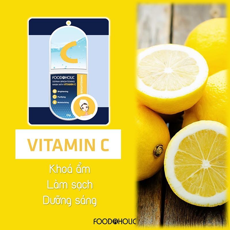 Mặt nạ Foodaholic Essential Mask 23g các loại nhiều dưỡng chất giữ ẩm và tái tạo làn da