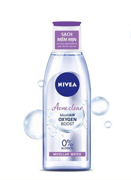 Nước tẩy trang Nivea MicellAIR Oxygen Boost 200ml giúp làm sạch sâu bề mặt da