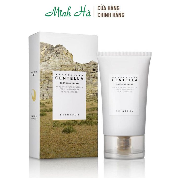 Kem dưỡng Skin1004 Centella Madagascar Cream và Soothing Cream 75g giúp tăng cường bảo vệ và làm dịu da tức thì