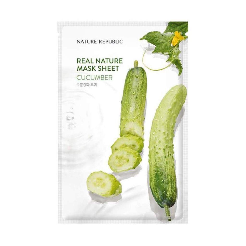 Mặt nạ Nature Republic Real Nature Mask Sheet 23ml dưỡng ẩm và dưỡng trắng da mùi thơm dễ chịu