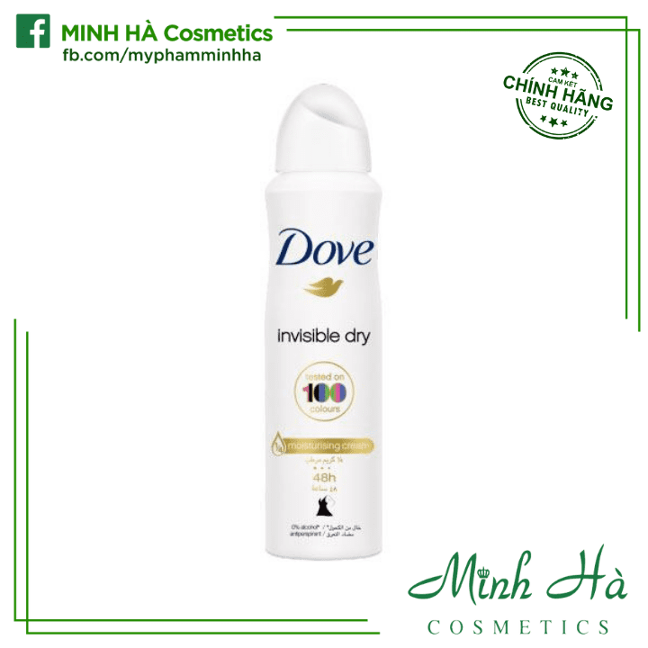 Xịt khử mùi Dove 150ml các loại khử mùi giúp làn da dưới cánh tay trắng mịn màng