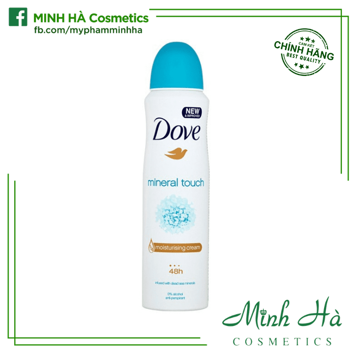 Xịt khử mùi Dove 150ml các loại khử mùi giúp làn da dưới cánh tay trắng mịn màng