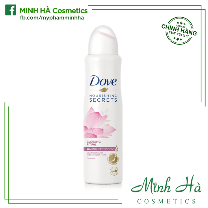 Xịt khử mùi Dove 150ml các loại khử mùi giúp làn da dưới cánh tay trắng mịn màng