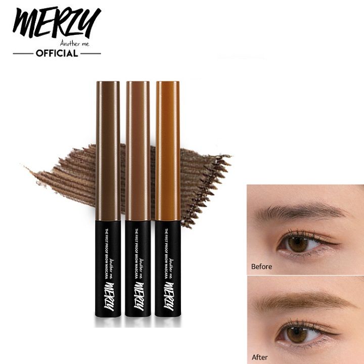 Mascara chân mày Merzy The First Proof Brow Mascara 3g bền màu lâu trôi