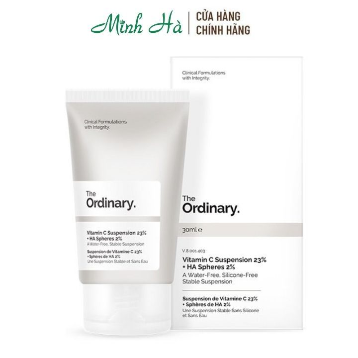 Kem dưỡng The Ordinary Vitamin C Suspension 23% + HA Spheres 2% 30ml làm đều màu da