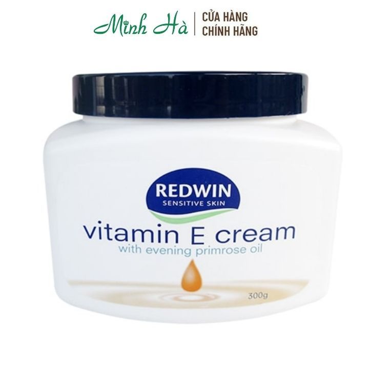 Kem dưỡng da Vitamin E Redwin Cream 300g giúp cung cấp độ ẩm và nuôi dưỡng làn da mềm mại, mịn màng, tươi sáng